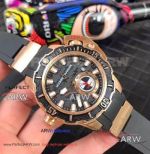 Perfect Replica Ulysse Nardin Limited Edition Watch Rose Gold Black Dial